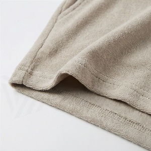 Conjunto de 2 Piezas para Mujer, Sudadera con Capucha y Cierre y Pantalones Cortos, Color Sólido, Informal, Tejido de Algodón, por Encima de la Rodilla - Product Image 6