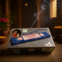 Incienso de Papel Indio Nag Champa de Primera Calidad, Hecho en España, 15g X 12 Cajas, Uso Religioso, Modelo 400484 para Todas las Estaciones