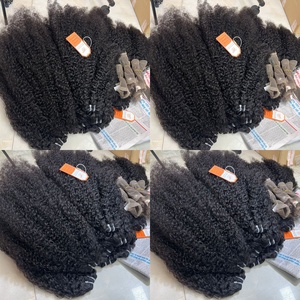 Vente en gros de paquets de cheveux humains bouclés birmans de qualité 12A extensions de cheveux vietnamiens bruts sains et durables - Product Image 3