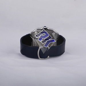<b>Black</b> Leather Strap Square Shaped Dial Moissanite Wristwatch Diamond Roman Numeral Dial Diamond <b>Watch</b> Supplier - Product Image 2