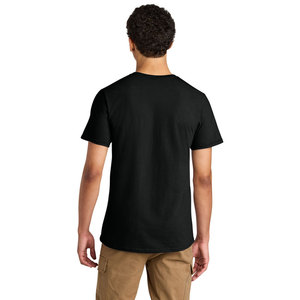 T-shirt unisexe Jerzees 570M, noir, coupe classique, coton pré-rétréci, vente en gros, impression personnalisée - Product Image 5