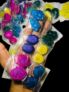 Piedras de Cuarzo Teñidas con Color 100% Natural, Cabujones de Diferentes Formas, FAIJAN GEMS, Origen Rajasthan, para Joyería, Certificadas por Terceros - Product Image 2