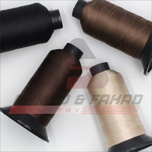 Hilos de Coser de Poliéster Teñido en Bobinas, Color Marrón Beige Negro, Duraderos para Uso Artesanal, Industria Ahmad & Fahad - Product Image 5