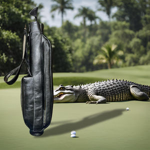 Sac de golf élégant en cuir PU marron léger, fait main, sac de golf professionnel de tournoi - Product Image 4