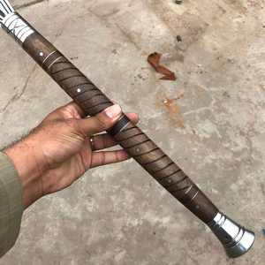 Hache viking artisanale de qualité industrielle, 26 pouces, avec lame en acier à haute teneur en carbone et manche en bois de rose, forgée à la main, prête pour le combat, tranchante - Product Image 4