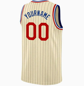 Camiseta de Baloncesto Teamname, Malla sin Mangas, Rayas Finas, Cuello Redondo, Unisex, Adulto, Transpirable, 100% Poliéster, Impresión Serigrafiada en la Parte Delantera - Product Image 2