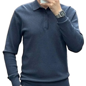 Man With Collar Tee <b>Shirts</b> Slim Fit <b>Polo</b> T <b>Shirt</b> for Men <b>Orange</b> Top No Logo Streetwear Cotton Clothing Chic Comfortable Basic - Product Image 3