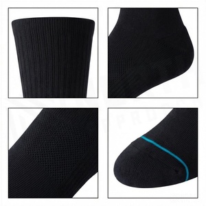 NORTH APPROACH Crew <b>Socks</b> <b>Black</b> Breathable Running <b>Socks</b> for Adults Summer Season - Product Image 4