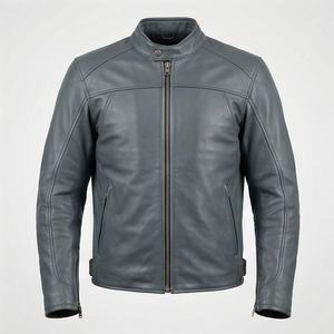 Veste vintage de couleur personnalisée, style rétro, en cuir, pour motards, équipement de protection de haute qualité pour les pilotes professionnels - Product Image 1
