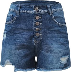 Nouveauté : Short en jean en coton de haute qualité pour femme, grande taille, coupe ample, style décontracté - Product Image 2