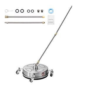 Pulitore per Superfici in Acciaio Inox da 14 Pollici con 4 Ruote, Pressione Massima 4000 PSI, Attacco Rapido da 1/4 di Pollice per Accessori Idropulitrice - Product Image 1