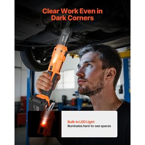 Ensemble de clés à cliquet électriques sans fil alimentées par batterie 2 x 2,0 Ah, entraînement de 3/8 pouce, 230 tr/min, couple de 88 pieds-lb, chargeur sans fil, douilles, adaptateurs - Product Image 5