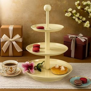 Nouvel Arrivage : Présentoir à Gâteaux et Snacks en Métal Massif, Assiette de Service pour Enfants, Fruits et Aliments, à Prix Raisonnable - Product Image 3