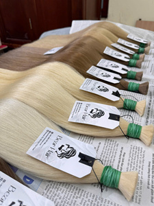 Extensiones de Cabello Humano Virgen Vietnamita 100% Natural de Alta Calidad, Grado 12A, al Por Mayor, Lisas # Proveedores de Cabello Virgen al Por Mayor en Color 613, 100% Natural - Product Image 4
