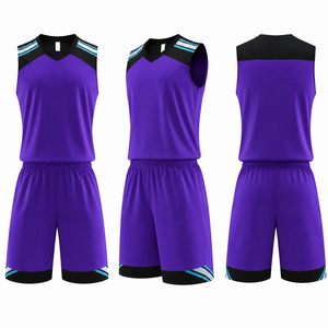 Maillot de basketball unisexe grande taille personnalisé, vente en gros, séchage rapide, respirant, impression numérique, ensemble de vêtements de basketball, OEM en gros - Product Image 1