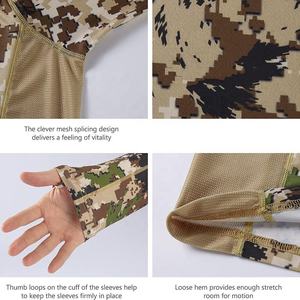 เสื้อยืดแขนยาวลายพรางสำหรับล่าสัตว์และตกปลา คุณภาพสูง แห้งเร็ว ต้านเชื้อแบคทีเรีย เหมาะสำหรับฤดูใบไม้ร่วง แบบ unisex - Product Image 4