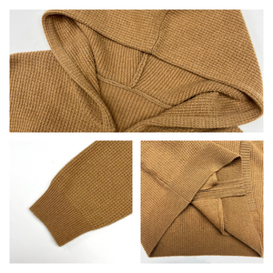 Custom New Fashion Wholesale Autumn and Winter Mens Oversized Solid Sweater Cashmere <b>Wool</b> Zipper Sweater Hoodies Men - Product Image 6