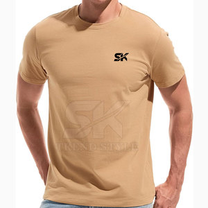 Diseña tu Propio Logotipo, Camiseta Básica Lisa con Cuello Redondo, Camiseta Informal para Hombre - Product Image 2