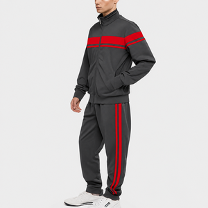 Ensemble de survêtement deux pièces pour homme de haute qualité, avec logo personnalisé, sweat-shirt à demi-zip et pantalon de jogging – Fournisseur en gros de vêtements de sport - Product Image 6