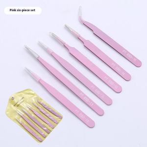 Kit d'outils de réparation et d'entretien pour extensions de cils 6 en 1, pinces antistatiques en acier inoxydable noir ESD, par Dentavex Corporation - Product Image 5