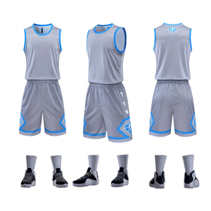 Ropa Deportiva de Baloncesto Unisex de Secado Rápido y Transpirable, Talla Grande, Diseño Personalizado con Impresión por Transferencia de Calor, Uniformes Deportivos - Product Image 1