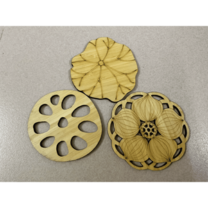 Bamboo <b>Coaster</b> handmade bamboo and shell inlay material for beverage <b>coaster</b> table decor Vietnam supplier - Product Image 3