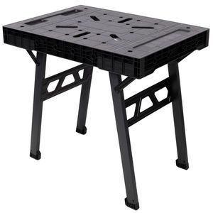 Portable <b>Foldable</b> Workbench for Home Garage Workshop 1650LBS Capacity Black Woodworking <b>Bench</b> - Product Image 5