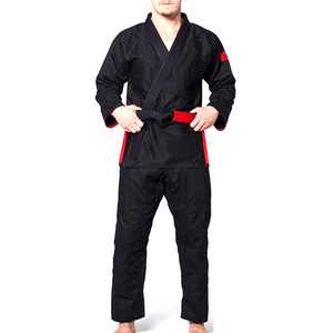 ชุดจียูยิตสูสีดำ BJJ GI สไตล์บราซิลเลียนชุดกิโมโนสีมุกสานพร้อมเข็มขัด - Product Image 3