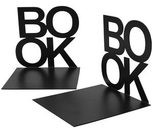 Metal Bookend Book Design <b>Desk</b> Book Holder Tabletop Organizer For Home Office <b>Study</b> Shelf Display Stand Decoration - Product Image 4