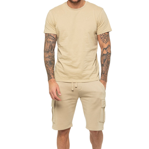 Conjunto de Camiseta y Pantalones Cortos Deportivos de Verano para Hombre, Ropa Casual de Dos Piezas, Moda Personalizada al por Mayor - Product Image 1