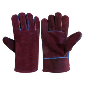 OEM Leather Welding <b>Gloves</b> Heat Resistant Cowhide Welding <b>Gloves</b> Work <b>Glove</b> for Industrial Safety - Product Image 5