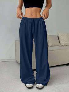 Wholesale <b>Women's</b> Denim Pants <b>Stretch</b> Flared Baggy Jean <b>Trousers</b> Summer Straight Leg Solid Washed Skinny Pants - Product Image 6