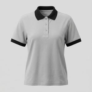 เสื้อโปโลผู้หญิงทรงหลวมแบบ OEM เสื้อโปโลทรงบ็อกซี่สำหรับแบรนด์สตรีทแวร์ของสหรัฐอเมริกา รับผลิตเสื้อผ้าแบรนด์ส่วนตัวสำหรับขายปลีก - Product Image 4