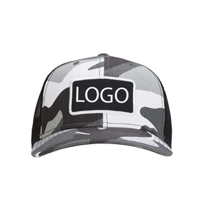 Gorra Trucker Unisex con Diseño de Camuflaje, Tela de Malla, 6 Paneles, Talla Ajustable, Color Gris y Naranja, Estilo Casual para Primavera/Verano - Product Image 2