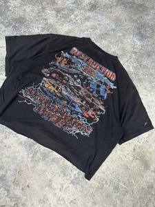 Camiseta de Hombre Oversize con Efecto Ácido y Desgastado, Estilo Urbano, Algodón Pesado, Borde Rústico, Estampado Gráfico - Product Image 5