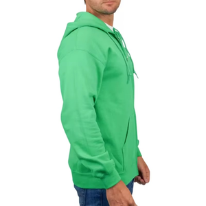 Sweat à capuche zippé athlétique pour homme, éco-responsable, coupe oversize, avec logo personnalisé, vêtements de sport, fourniture OEM, 100% coton, streetwear avec impression personnalisée - Product Image 6