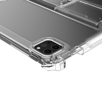Étui antichoc transparent en TPU+PC au design simple avec support pour iPad Pro 11/9.7/10.2/10.9/12.9 avec emplacement pour stylet