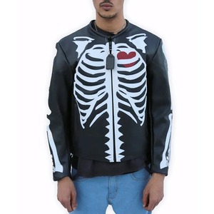 เสื้อแจ็คเก็ตหนัง VANSON รุ่น BONE สีดำ แบบรักษ์โลก พร้อมระบบทำความร้อน กันลม สไตล์สตรีทแวร์ - Product Image 2