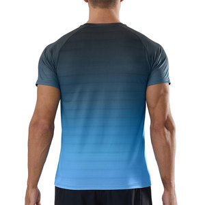 T-shirt pour homme personnalisé, tissu respirant et extensible, performance sportive, gym, fitness, course à pied, prix de gros, t-shirt pour homme - Product Image 2