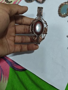 Handmade Copper Wire Wrapped Solar Quartz Pendant Necklace Boho Style Jewelry Wholesale - Product Image 4