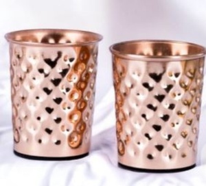 Verres à boire en cuivre, gobelets réutilisables de qualité supérieure, gobelets métalliques pour eau, jus, cocktails, vaisselle de cuisine durable. - Product Image 3