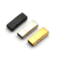 Fermoirs magnétiques rectangulaires à la mode en acier inoxydable pour la fabrication de bijoux Bracelet