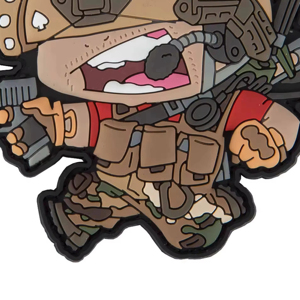 Premium Tactical PVC Rubber Patch | <b>Hook</b> & Loop Backing Brand Label | Bulk Manufacturer Direct - Product Image 2