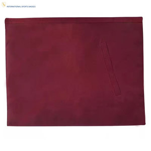 Tablier de cérémonie maçonnique de qualité supérieure, brodé, accessoire cérémoniel avec une finition artisanale raffinée et élégante - Product Image 3
