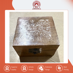 New Arrival Top Notch Quality Home Decor Handmade Mango Wood <b>Box</b> Brown Engraved <b>Wooden</b> <b>Box</b> for Genuine Buyers - Product Image 2