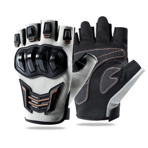 Gants de cyclisme unisexes personnalisés en cuir pour l'été, demi-doigts, compatibles écran tactile, légers et respirants - Product Image 1