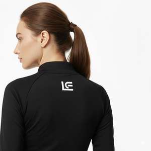 Nouvelle arrivée : Robe de tennis anti-UV pour femme, été, demi-zip, taille haute, jupe 2-en-1 avec poche, vêtements de pickleball, écologique - Product Image 3