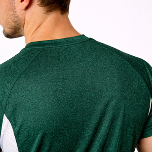 T-shirt de sport personnalisé pour homme, broderie frontale, à séchage rapide, en maille respirante, anti-transpiration, pour entraînement et fitness - Product Image 5