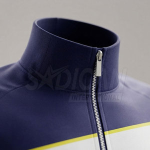Veste d'entraînement de football légère pour homme adulte, fermeture éclair intégrale, col montant, poches latérales, tissu respirant et anti-humidité - Product Image 5