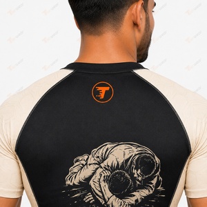 Camiseta de Compresión para Hombre, BJJ Rash Guard, 220 GSM, Poliéster y Spandex, Secado Rápido, Transpirable, para Entrenamiento de Grappling, MMA, Jiu Jitsu, Personalizable - Product Image 6